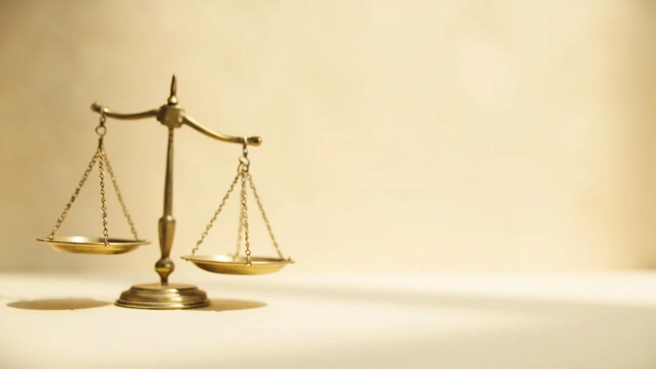 Balança de justiça sem textos ou marcas.