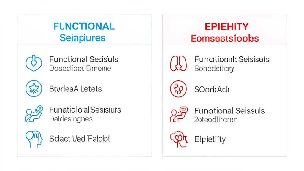Quadro comparando crise funcional e epilepsia