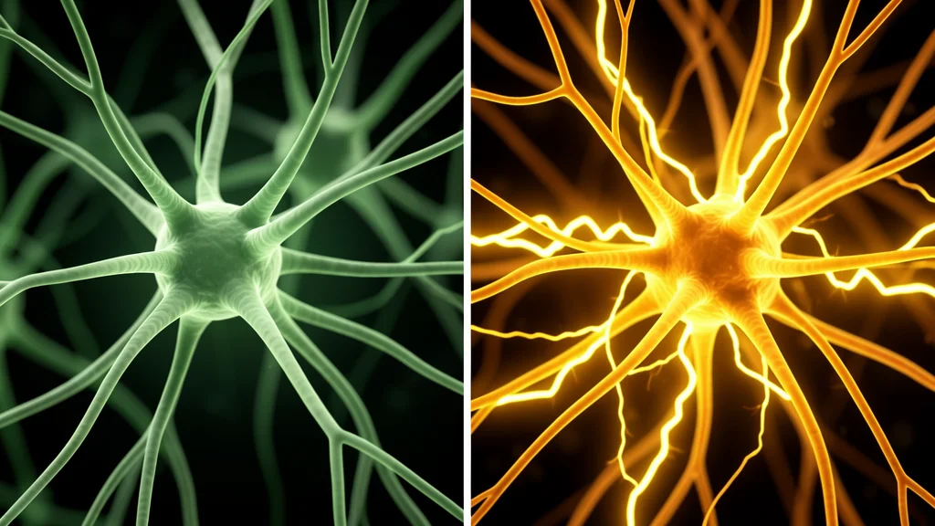 Neurônios disparando durante uma crise epiléptica
