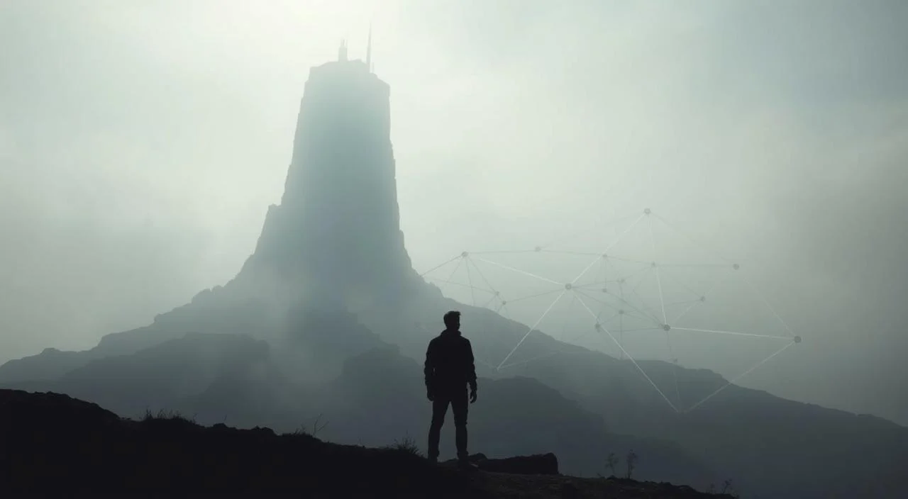 A digital landscape with a towering, monolithic structure representing the vulnerabilities of the online world. The foreground features a lone figure, silhouetted against the backdrop, contemplating the magnitude of digital threats. Soft, diffused lighting casts long shadows, conveying a sense of unease and uncertainty. In the middle ground, a web of interconnected lines and nodes symbolizes the complex network of digital risks. The background is shrouded in a hazy, atmospheric veil, suggesting the vast, unseen dangers lurking in the digital realm. The overall mood is one of contemplation, as the viewer is invited to ponder the gravity of digital vulnerability.