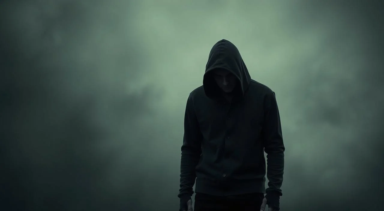 A melancholic figure stands alone, their body language conveying a sense of dejection and withdrawal. The background is hazy, with muted colors and a soft, atmospheric lighting that creates a somber, introspective mood. The person's face is partially obscured, but their eyes reflect a deep, pained expression, conveying the anguish and vulnerability of rejection. The overall scene evokes a powerful emotional response, capturing the essence of the "sinais e sintomas da rejeição" in a visually compelling way.