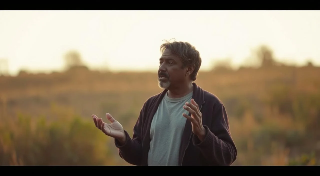 A serene, open-air setting with a central figure engaged in genuine, expressive communication. The figure stands in a natural, warm-lit environment, gesturing thoughtfully with their hands as they speak. The background is softly blurred, emphasizing the focus on the authentic, unguarded interaction. Subtle details like facial expressions and body language convey a sense of emotional openness and genuine connection. The overall composition evokes a calming, contemplative mood, reflecting the importance of authentic communication free from the fear of judgment.