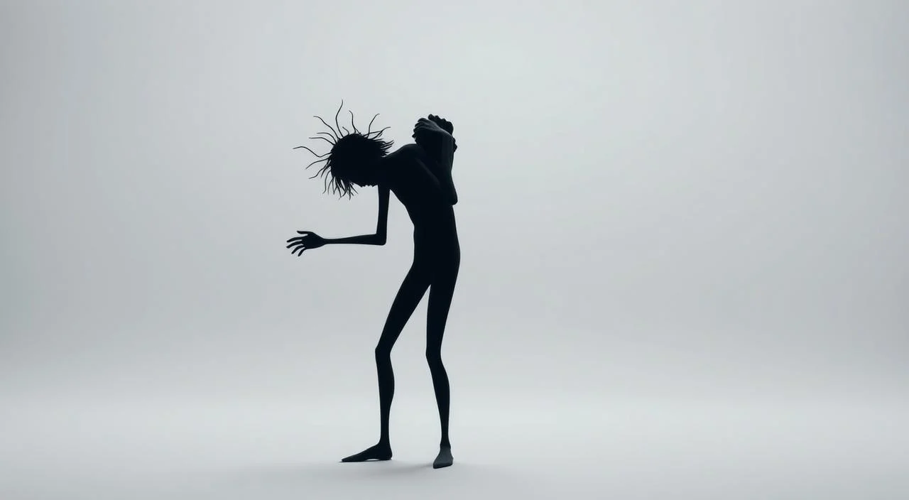 A side-by-side comparison of anxiety and depression, depicted as two distinct figures in a minimalist, conceptual style. In the foreground, the anxiety figure is rendered in a tense, jittery pose, with erratic lines and a frenetic energy. The depression figure in the middle ground appears hunched and lethargic, surrounded by a somber, muted color palette. The background is a stark, neutral space, allowing the contrasting emotional states to take center stage. The lighting is soft and diffused, creating a contemplative, introspective atmosphere. The composition is balanced and symmetrical, highlighting the duality and interplay between these two complex mental health conditions.