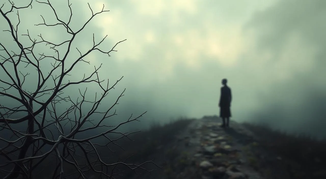 A surreal and introspective landscape depicting the biological causes of procrastination. In the foreground, an intricate network of neurons and synapses, representing the complex neural mechanisms underlying procrastination. The middle ground features a shadowy figure, symbolizing the psychological factors such as fear of judgment and self-doubt that contribute to procrastinatory behavior. In the distant background, a hazy, dreamlike environment conveys the sense of being trapped in a cycle of inaction, with muted colors and a sense of disconnection. Dramatic lighting casts an ethereal glow, heightening the sense of introspection and internal struggle. The overall composition evokes a sense of the subconscious processes at play in the biological and psychological underpinnings of procrastination.