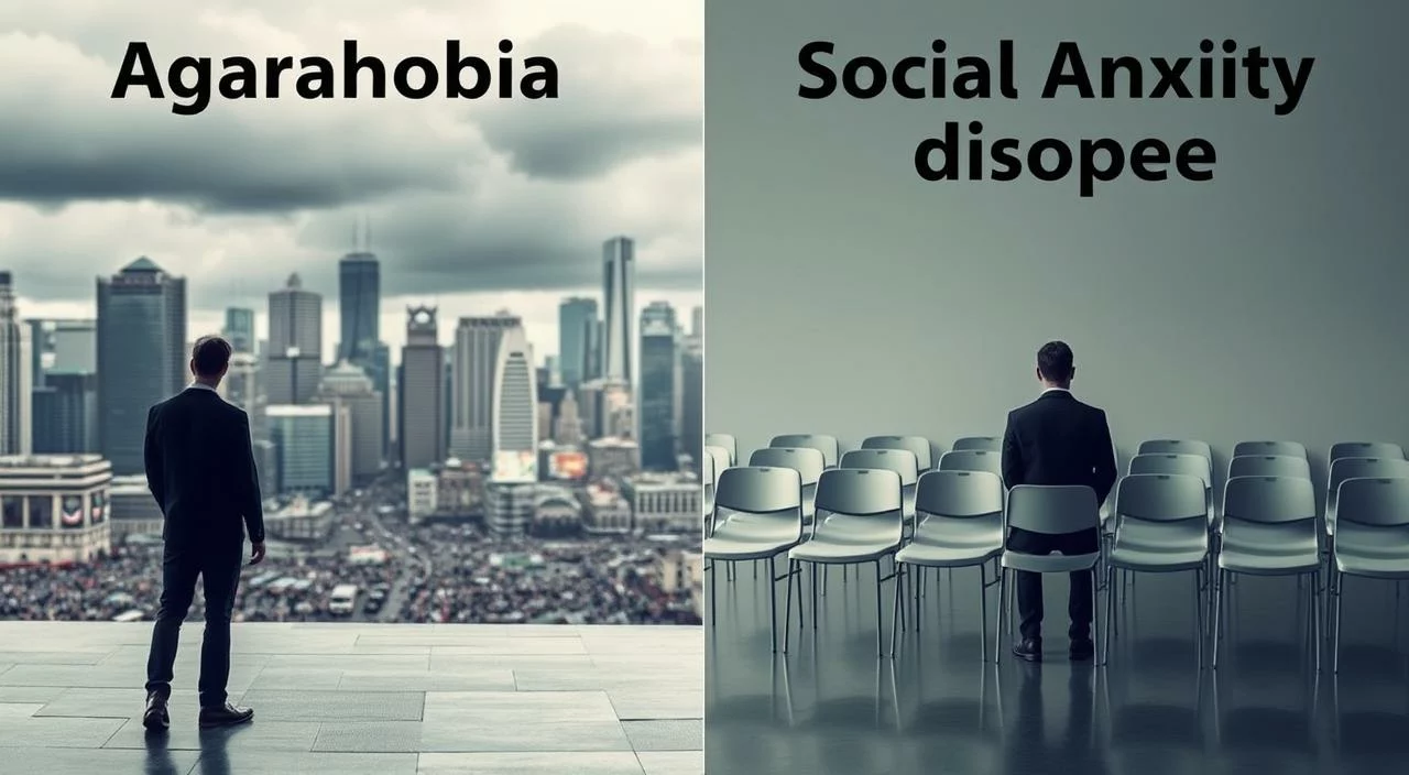 Comparação entre Agorafobia e Fobia Social