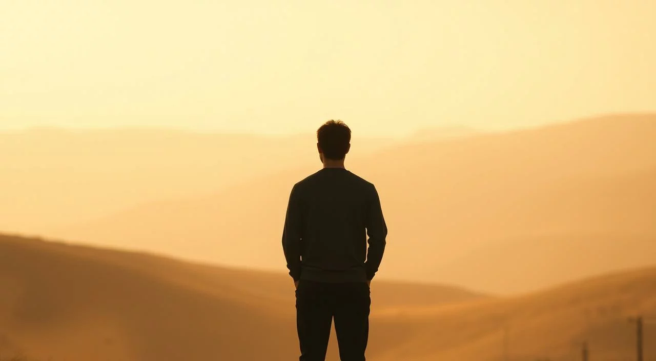 Strategies to overcome fear of judgment: A serene, minimalist scene with a person standing confidently, gazing outward. The figure is illuminated by soft, warm lighting, casting gentle shadows. The background features a calming, neutral-toned landscape with subtle details, conveying a sense of tranquility and introspection. The overall composition exudes a sense of inner strength, resilience, and personal growth, mirroring the themes of the article section.